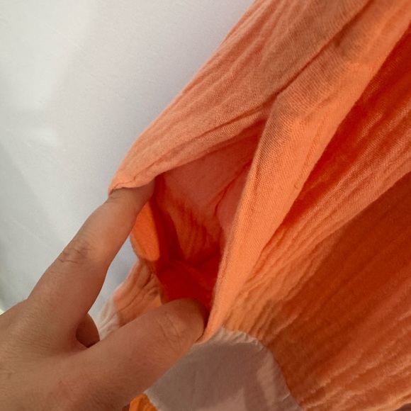 Orange tiered Davi‎ & Dani cotton maxi dress - Picture 2 of 5